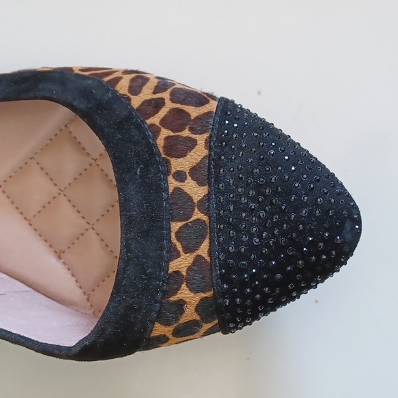 Vince Camuto Toker 2 Leopard Print Cap Toe Flats ** SZ 8.5 - Picture 3 of 9